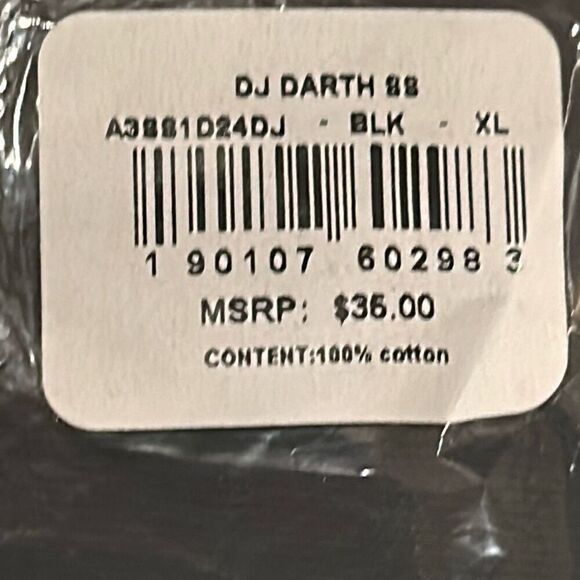 Stance Mens XL Short Sleeve Darth Vader Tee Shirt Black Star Wars Streetwear New - Picture 11 of 11